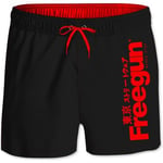 Maillots de bain enfant Freegun  Boardshort Court garçon ceinture élastique Logo