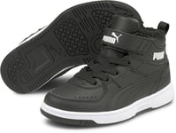 Puma Rebound Joy Fur PS Fodrade Sneakers, Black/White, Stl 28