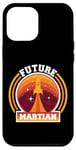 iPhone 12 Pro Max Mars Planet Future Martian Retro Vintage Oldschool Case