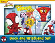 PI Kids Disney Junior Marvel Spidey and His Amazing Friends: Go-Webs-Go! Book 5-Sound Wristband Set