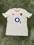 England Home Pro Rugby Shirt Jersey 2020 / 2021 Mens Size Medium Umbro New