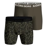 Björn Borg Kalsonger 2P Performance Boxer 1727 Grön Mönstrad polyester X-Large Herr