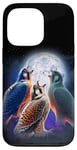 iPhone 13 Pro 3 Falcon Howling At The Moon Funny Hawk Bird Lover Birder Case