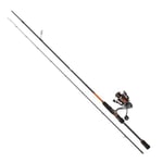 Mitchell Traxx MX Combo, Fishing Rod and Reel Combo, Spinning Combos, Predator Fishing, Pike, Perch, Zander, Trout, Unisex, black/orange, 2.44 m |7-28g