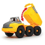 Dickie Toys Volvo Kit de chantier de construction avec véhicules de construction Volvo, pelleteuse, râteau avec tamis, casque, bac à sable, véhicules de construction, pelleteuse, camion benne 26 cm, à partir de 3 ans