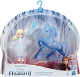 Broken Box 2 Figures Elsa and Horse Nokk from FROZEN Original Hasbro E6857