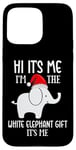 iPhone 15 Pro Max Funny White Elephant Ugly Christmas Cute White Elephant Case