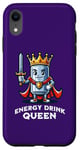 iPhone XR Energy Drink Queen Funny Can of Energy Drink Case