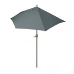 Parasol Parla en alu - Parasol de balcon UV 50+ - 270cm anthracite sans pied