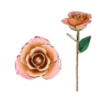 White 24k Gift Gold Rose Forever Long Stem Dipped Rose Handcrafted Gift AUS