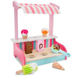 New Classic Toys- Eiscreme, Marchande de Glaces Jeu d’Imitation Éducative pour Enfants, 1073, Rose, Ice Cream Shop