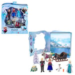 Mattel Disney Frozen Toys, Frozen Story Pack with 6 Key Characters, Small Dolls, Figures and Accessories Inspired by Disney Frozen Movies, Gifts for Kids, HLX04