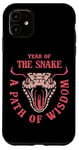 iPhone 11 Year Of the Snake. A Path Of Wisdom. Cinese New Year Costume Case