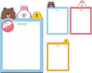 Line Friends - Planer / Skrivbord Anteckningsbok 3 X A5