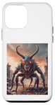 Coque pour iPhone 12 mini monstre en colère moitié homme moitié cerf scarype scène horreur effrayant