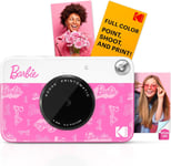 Barbie x Printomatic Appareil Photo Numérique Couleur ¿ Appareil Photo Portable Barbie 5MP Imprime Photos Autocollantes 2x3¿ ¿ Signature de Style