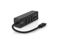 Nedis Usb-Hub 1X Usb-C™ 3X Usb A-Kontakt - 5-Port(Er), Usb 3.2 Gen 1, Strømforsyning Via Usb, 5 Gbps, Sd Og Microsd