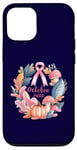 Coque pour iPhone 15 Pro "Octobre Rose" Automne - Sensibilisation au Cancer du Sein