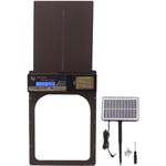 Aiperq - Porte de poulailler automatique minuterie à énergie solaire IP45 étanche en aluminium volaille portes automatiques de poulailler pour maison