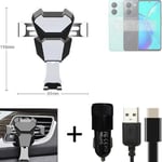 Car holder air vent mount for Vivo Y36 cell phone mount