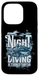 iPhone 14 Pro Night Diving Scuba Diving Gear Shark Stronger Than Fear Case