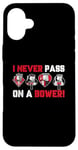 iPhone 16 Plus I Never Pass On A Bower Funny Humor Euchre Card Game Case