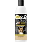 RISPET Shampoing Démêlants Noix de Coco et Kératine, Nettoyant pour Chiens et Animaux à Poils Longs, Formule Délicate sans Allergènes et pH Équilibré, Parfum Noix de Coco, 370 ML