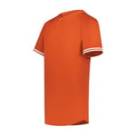 Augusta Sportswear Cutter+ Henley Jersey Orange/White