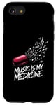 Coque pour iPhone SE (2020) / 7 / 8 Music is my Medicine for Music Lovers for a Music Lover