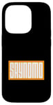 Coque pour iPhone 14 Pro Orange SAYNOMO (Say No More) Orange Color Graphic