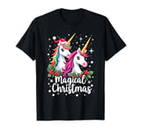 Christmas Rainbow-colored Cute Magical Unicorn T-Shirt