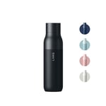 LARQ Bottle Twist Top 17oz - Insulated Stainless Steel Water Bottle | BPA Free | Reusable Water Bottle for Camping, Office, and Travel | Keep Drinks Cold and Hot, Obsidian Black