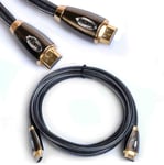 5M PREMIUM GOLD PLATED HDMI CABLE v1.4a SUPPORT FULL HD 1080dpi 3D 4K ULTRA HD