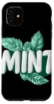 iPhone 11 Charming Mint Graphics for a Fresh Look Case