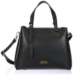 usha BLACK LABEL, Sac à bandoulière en cuir Femme, Noir