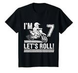 Youth 7th Birthday Birthday Boy Motocross 7 Year Old T-Shirt