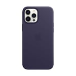 Official Apple iPhone 12 Pro Max Case Leather MagSafe Deep Violet MJYT3ZM/A