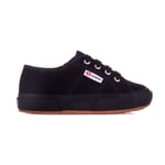 Superga Childrens Unisex Childrens/Kids 2750 Jcot Leather Trainers (Full Black) - Size UK 5 Infant