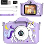 Appareil Photo Enfant,2.0"" Enfant Appareil Photo Numérique,Jouet Enfant 3 À 12 Ans Mini Caméra Enfant Camera,Hd 1080P Caméscope Vidéo Avec 32Gb,Cadeau Jouet Filles Garçons De 3 4 5 6 7 8