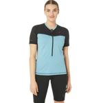 Asics Women's Fujitrail Short Sleeve Top Performance Black/Gris Blue, XL