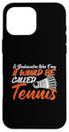 Coque pour iPhone 16 Pro Max Jeu d'amour pour joueur de badminton