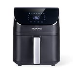 Nuovva 4L Dual Compartment Air Fryer Oven, 1350W, Touchscreen with 10 Presets