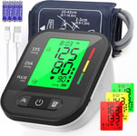 Blood Pressure Monitor, KKmier Upper Arm BP Machine for Home Use Large Cuff 2 *