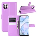 BOLONISS for Huawei Nova 6 Se Litchi Texture Retournement Horizontal étui de Protection avec Support et Carte Machines à sous et Porte-Monnaie (Noir) Mode (Color : Purple)