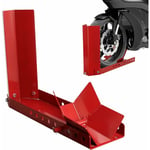 Ikodm - 1 pièce Bloque Roue Moto remorque Pince de Roue Avant pour Moto - Balançoire de Moto - Support de Roue à Bascule - Support de Transport, Roue