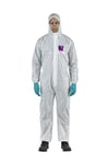 Ansell AlphaTec 1500 Model 138, Combinaison de Travail Jetable, Protection Chimique Type 5/6, Tenue Intégrale et Déperlante, Bricolage et Peinture, Homme Femme, Blanc, Taille 3XL (1 Pièce)