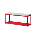 HAY - New Order Bench Combination 100 Red / Remix 123 - Benker - Stefan Diez - Metall/Tekstilmateriale