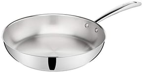 Lagostina Accademia Lagofusion Poêle en Acier Inoxydable 18/10 Ø 24 cm, Casserole Induction, Gaz et Four jusqu'à 250 °C, Extérieur Poli et Intérieur Satiné, Poignée Rivetée, Fond 5 Couches