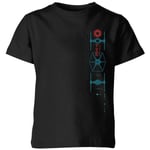 Star Wars Andor Tie Fighter Strip Kids' T-Shirt - Black - 7-8 Years - Black