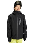 Quiksilver Snow Jacket Side HIT Solid Jacket Boy's Black 4-5Y